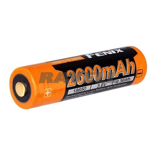 Bateria recargable 18650 Li-Ion 3.6V 2600 mAh.