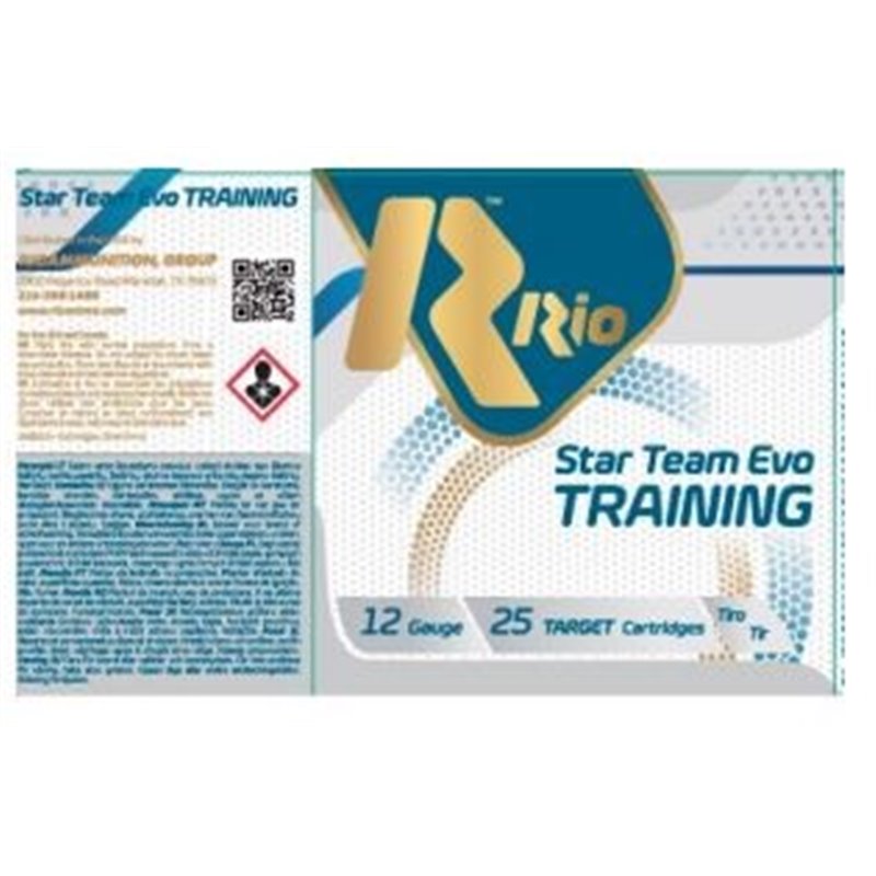 Cartucho Rio Star Team EVO Training 12/70 24 gramos