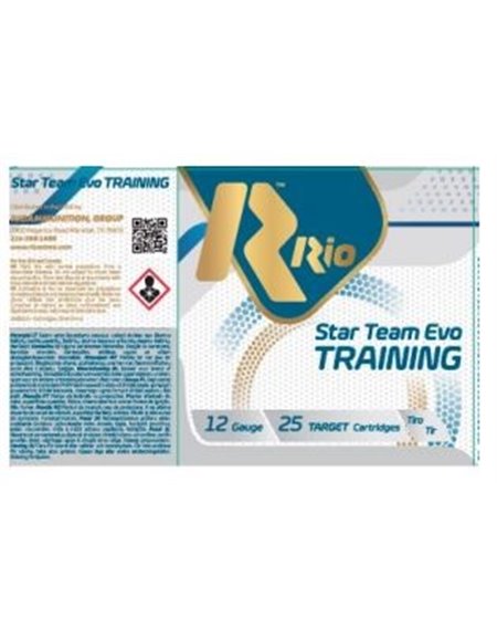 Cartucho Rio Star Team EVO Training 12/70 24 gramos