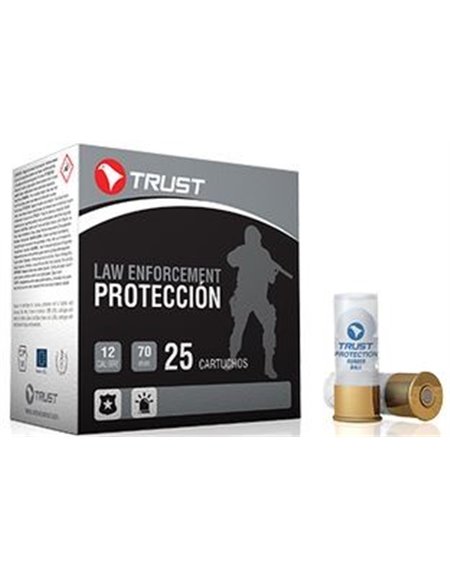 Cartucho Trust 12/70 Protección 1 Bola Goma