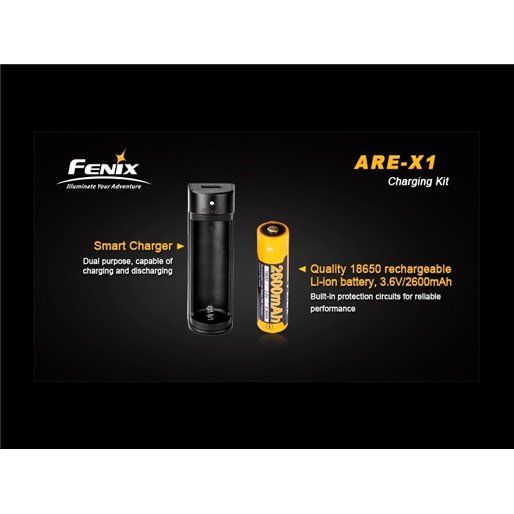 Cargador Fenix ARE-X1 + bateria 18650