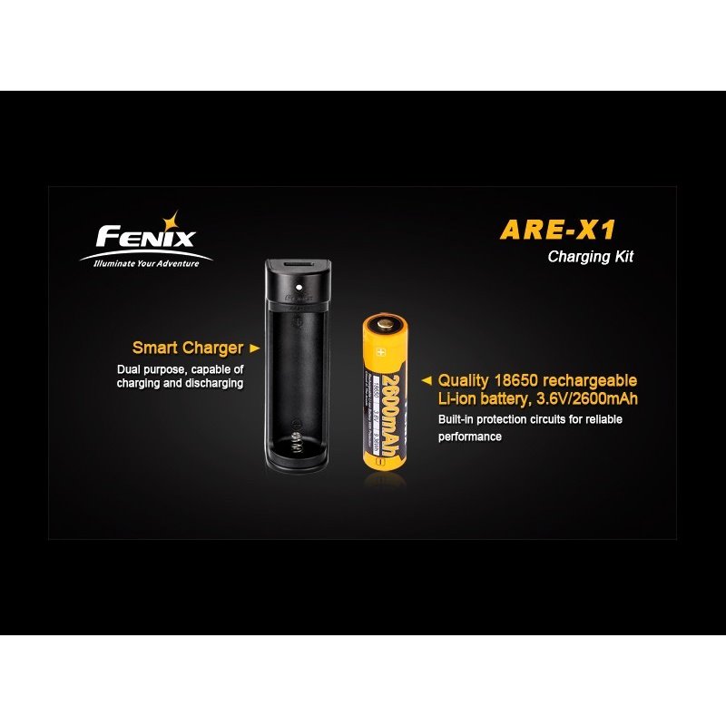 Cargador Fenix ARE-X1 + bateria 18650