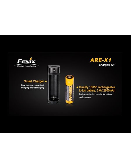 Cargador Fenix ARE-X1 + bateria 18650