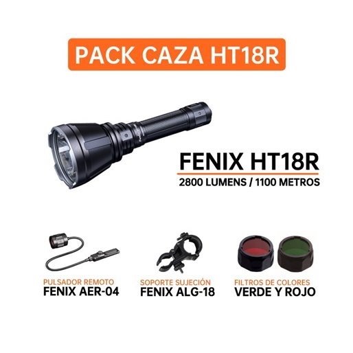 Kit de caza Fenix HT18R  + rojo y verde