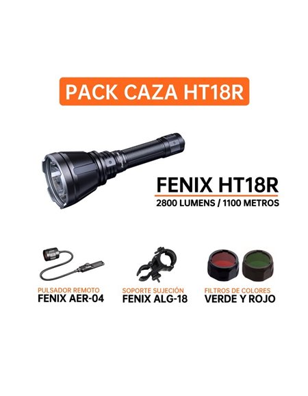 Kit de caza Fenix HT18R  + rojo y verde