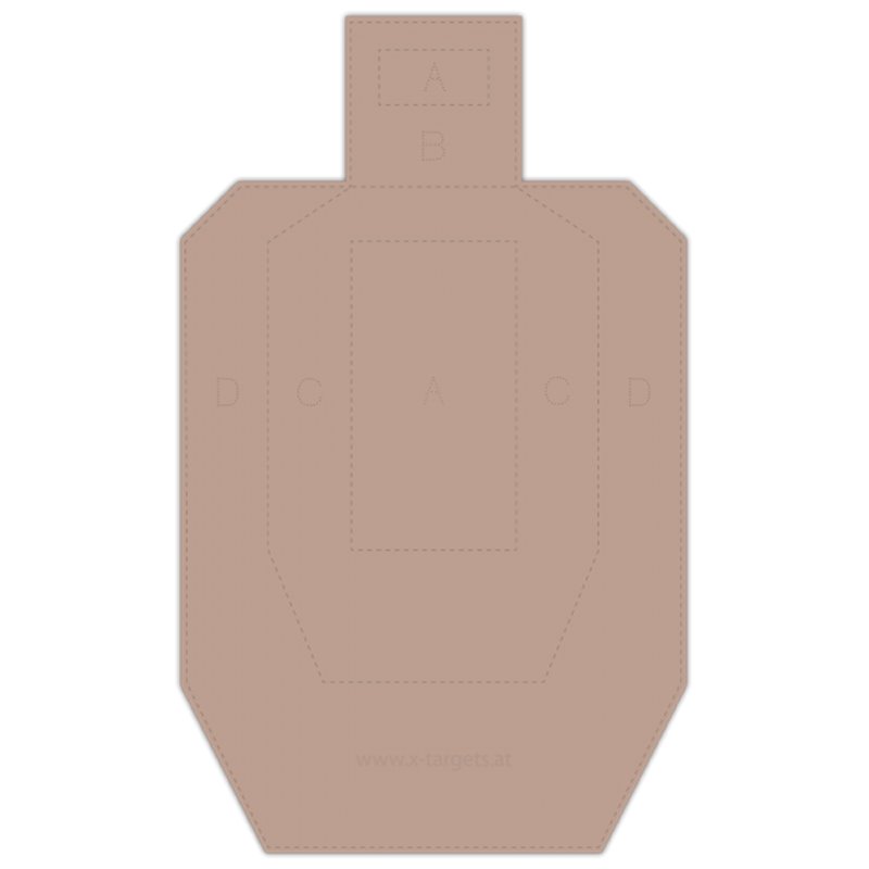 Blancos de cartón IPSC Metric con cabeza