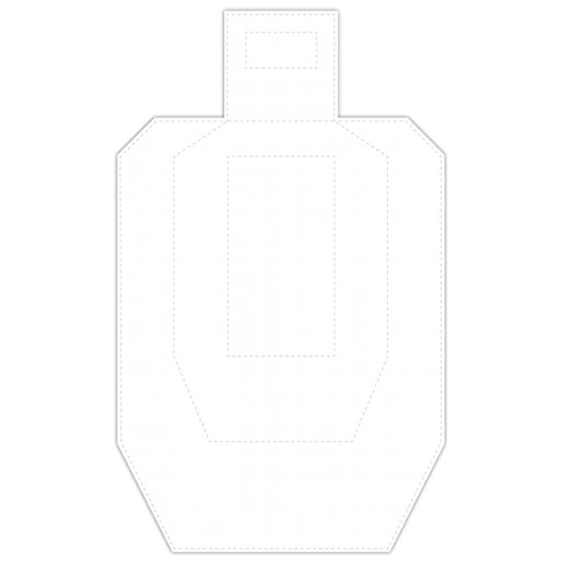 Blancos de cartón IPSC Metric con cabeza