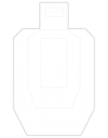 Blancos de cartón IPSC Metric con cabeza