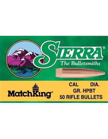 Puntas Sierra Match King .30 (.308) HPBT 168 Gr.