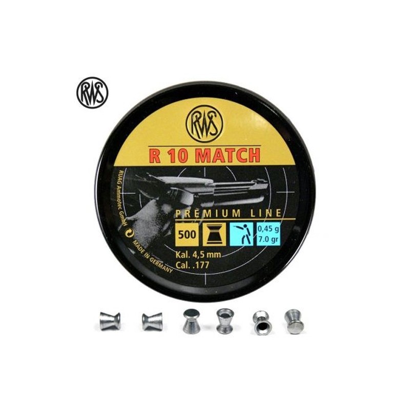 Balines RWS R-10 Match 4,50 (.177) 0.45 g