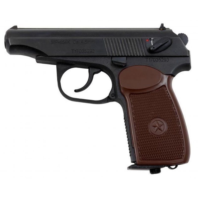 Pistola CO2 Baikal Makarov MP654-K Marron