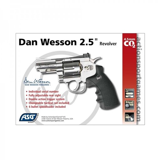 Revólver CO2 ASG Dan Wesson 2,5" BBS