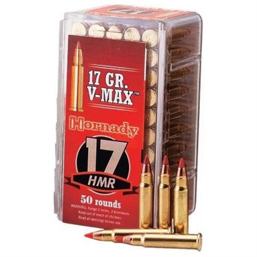 Munición HORNADY 17 HMR  V-MAX 17 gr