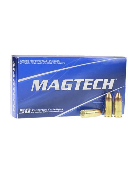 Munición Magtech 9 mm FMJ 124 gr.