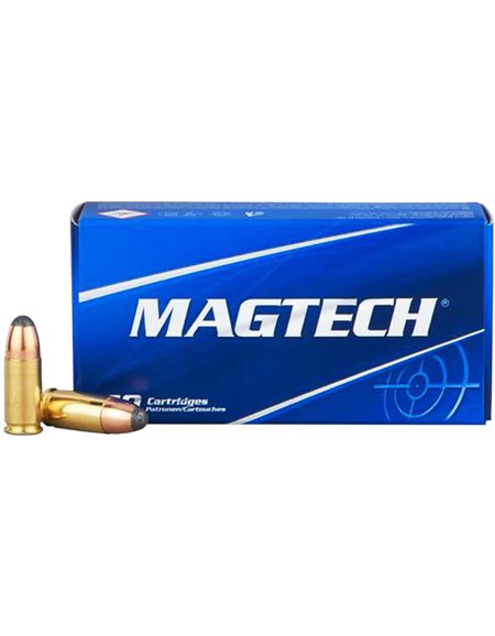 cARTUCHO mAGTECH 9 MM jsp 124 GR.