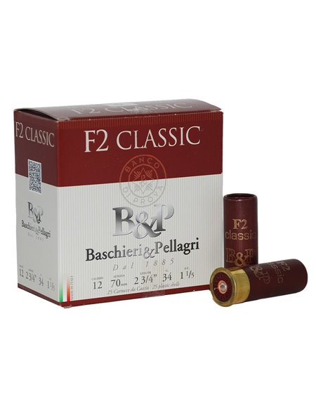 Cartucho Baschieri & Pellagri F2 Classic 34 gr.