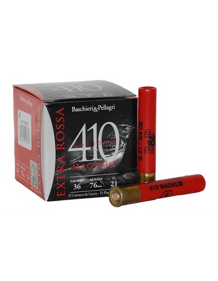 Cartucho Baschieri & Pellagri  Extra Rossa Magnum 410