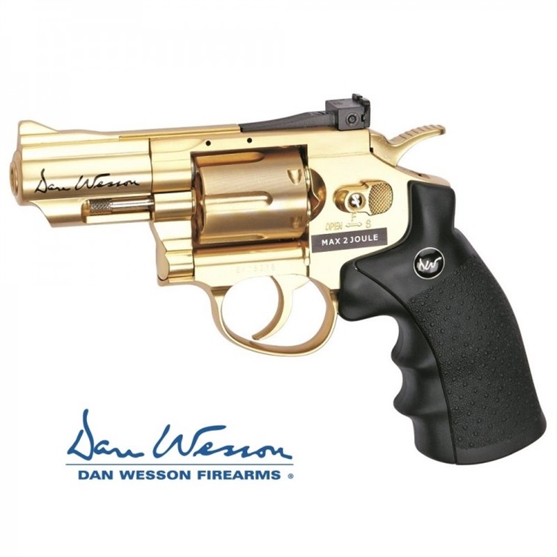 Revólver CO2 ASG Dan Wesson Edicion Especial Gold 2,5"