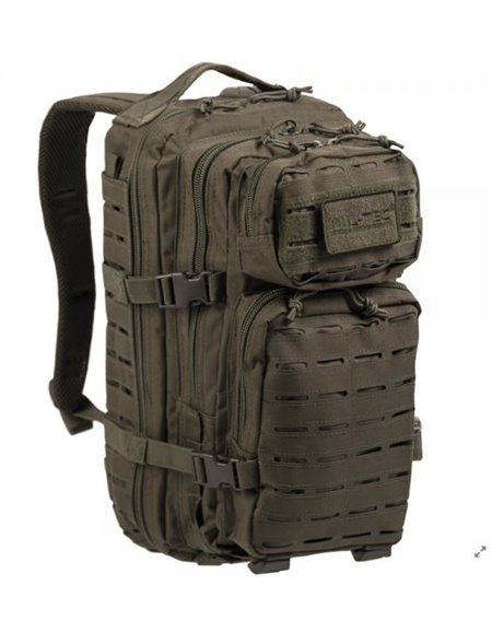 Mochila Mil - Tec US Assault 20 L lasercut verde oliva