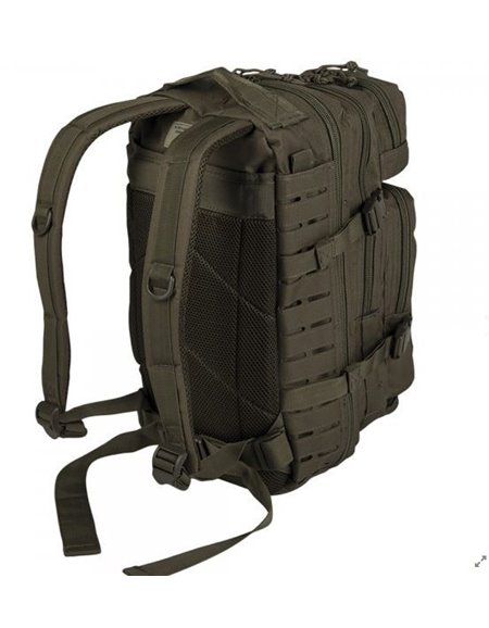 Mochila Mil - Tec US Assault 20 L lasercut verde oliva