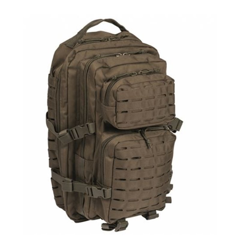 Mochila Mil-Tec US Assault LG 36 Litros Laser Cut verde oliva