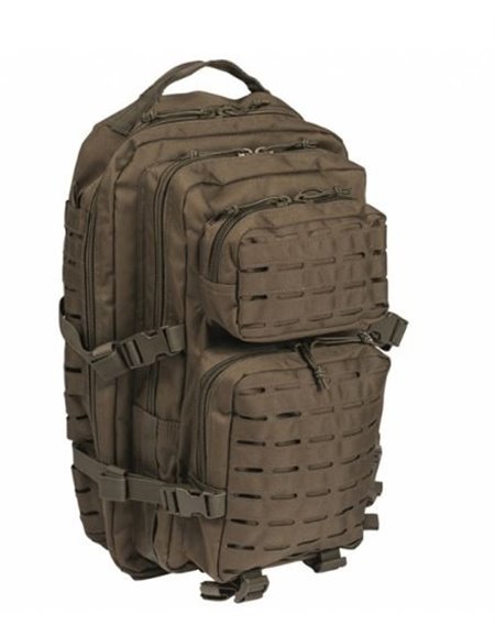 Mochila Mil-Tec US Assault LG 36 Litros Laser Cut verde oliva