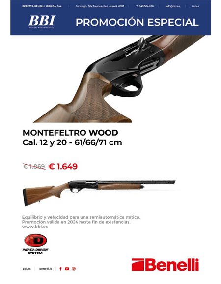 Escopeta Benelli Montefeltro Wood