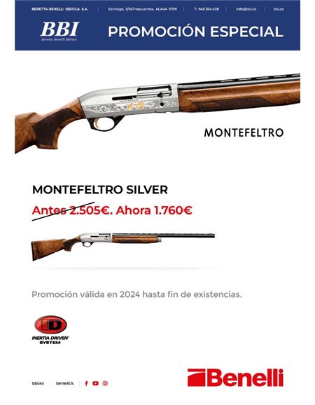 Escopeta Benelli Montefeltro Silver