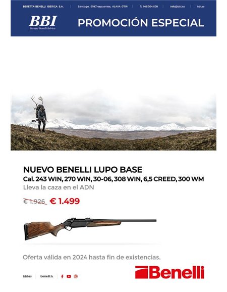 Rifle Benelli Lupo Base Wood