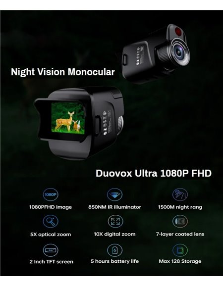 Monocular Digital Nocturno Duovox DU50